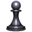 шахматная фигура эмоджи U+265F