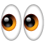 глаза эмоджи Emoji U+1F440