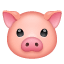 голова свиньи лицо свиньи эмоджи U+1F437