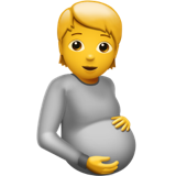 Эмотикон беременного человека U+1FAC4