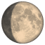 Растущая луна  эмоджи U+1F314