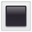 черный квадрат с белым крайем U+1F533