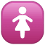 символ женский туалет Whatsapp U+1F6BA